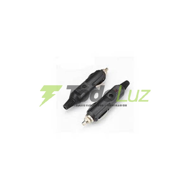 FICHA ENCENDEDOR MACHO PLUG 12V PORTAFUSIBLE