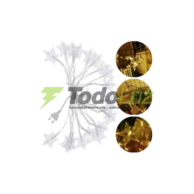 LUZ DE NAVIDAD ESTRELLA 28 LUCES LED 5MTS B. CALID