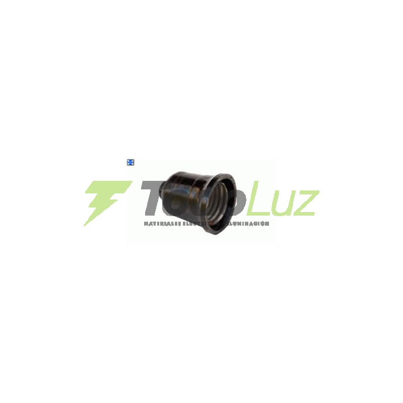 PORTALAMPARAS PVC VELERO E-27 NEGRO