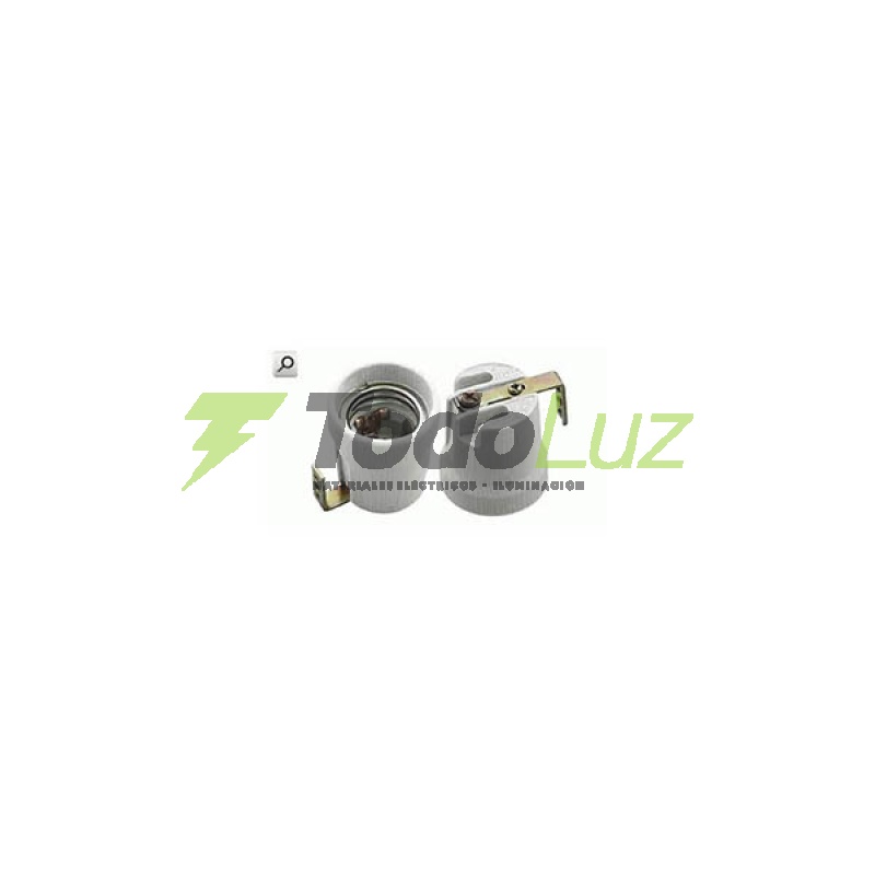 PORTALAMPARAS PORCEL. E-27 C/SOP. EN 