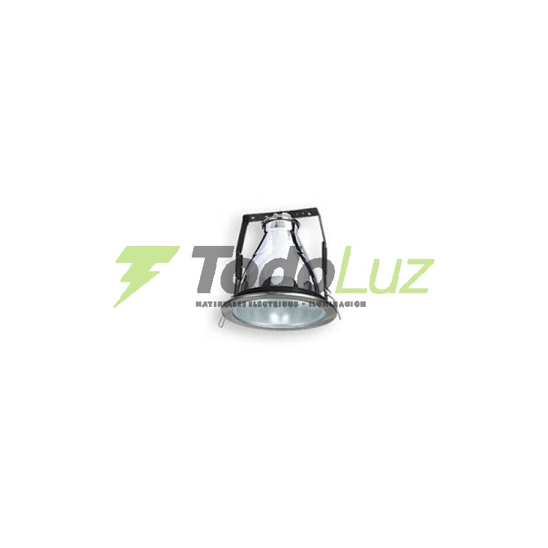 SPOT DE EMBUTIR 12CM P/E-27 REGULABLE ARO PLATIL