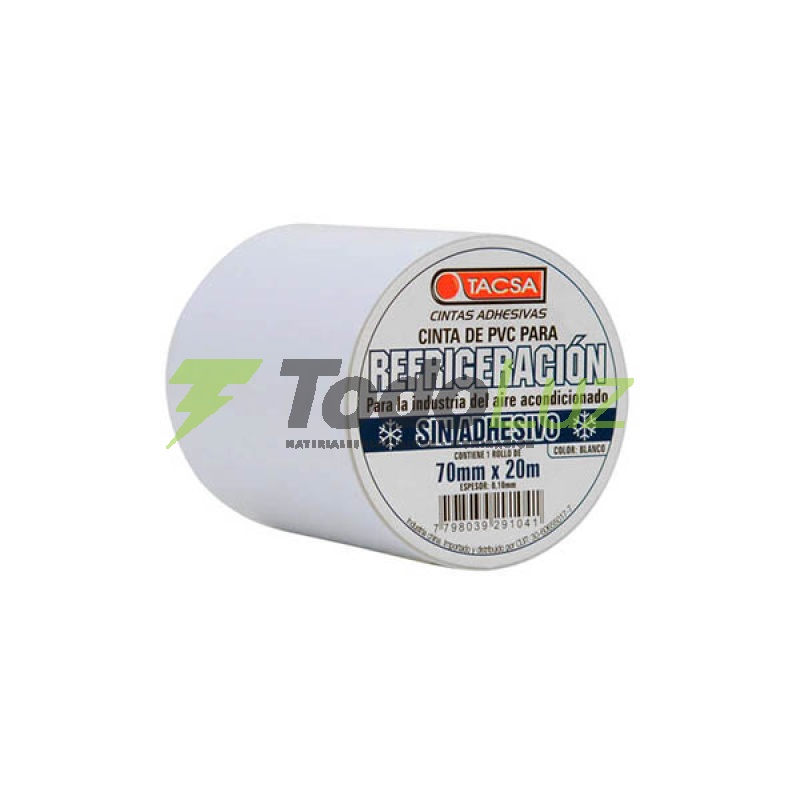 CINTA PVC 20MTS. REFRIGERACION S/ADHESIVO BLANCA