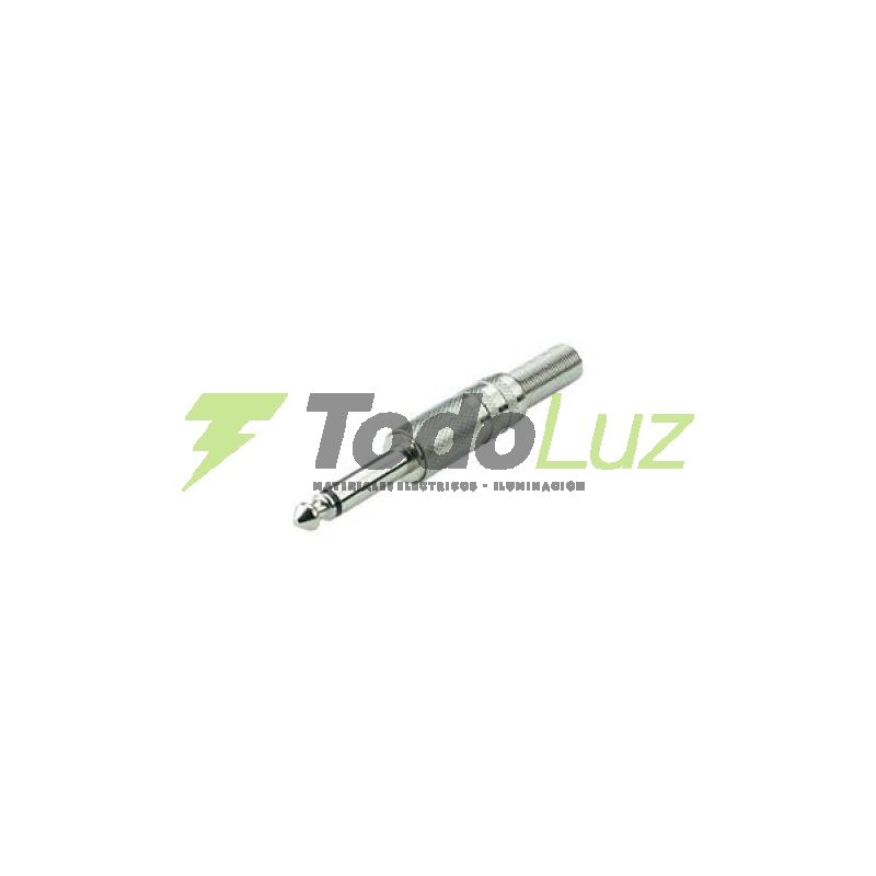 FICHA AUDIO PLUG METAL MONO 6,5 MM GRANDE