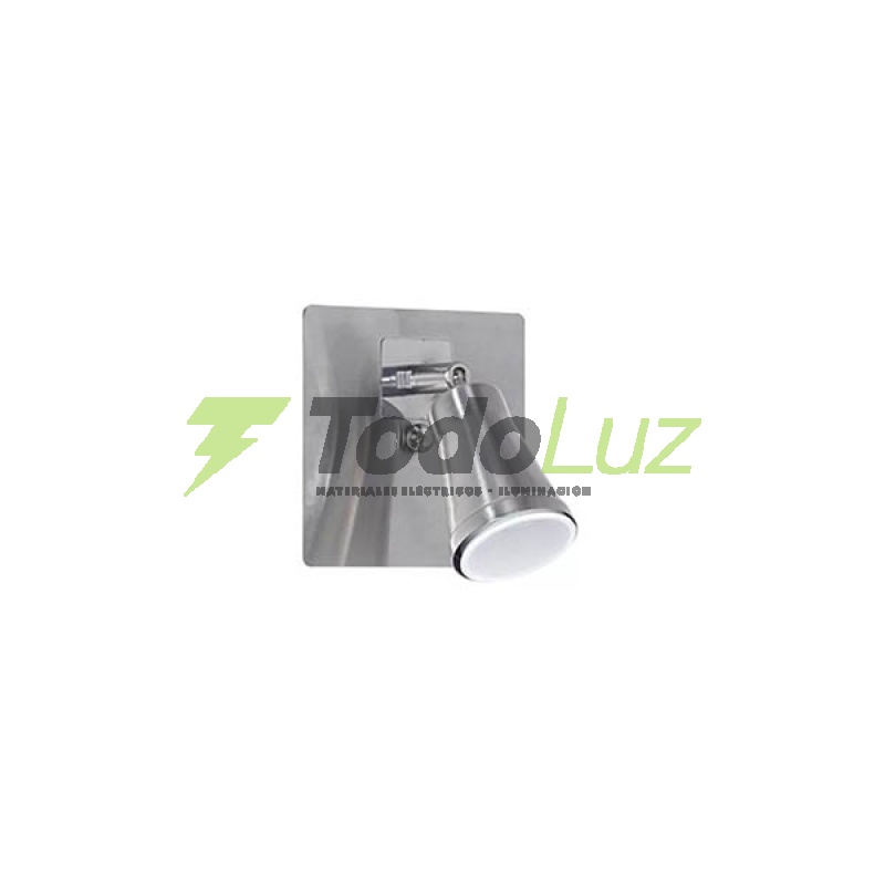 SPOT DUBLIN 1 LUZ GU-10 C/MOVIMIENTO ACERO