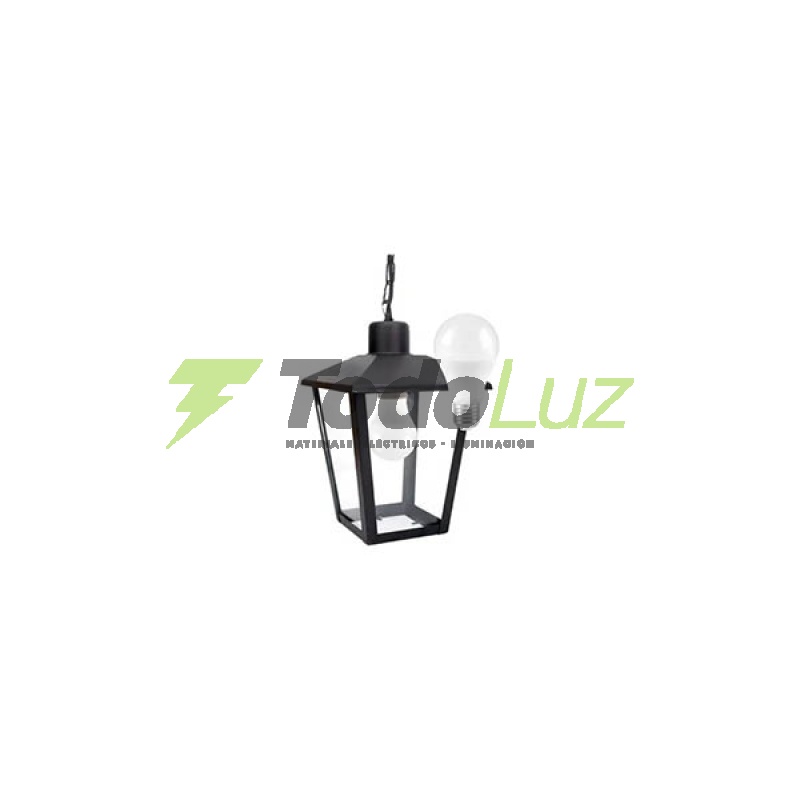 FAROL DE HIERRO TRAPECIO 270MM DE COLGAR C/CADENA