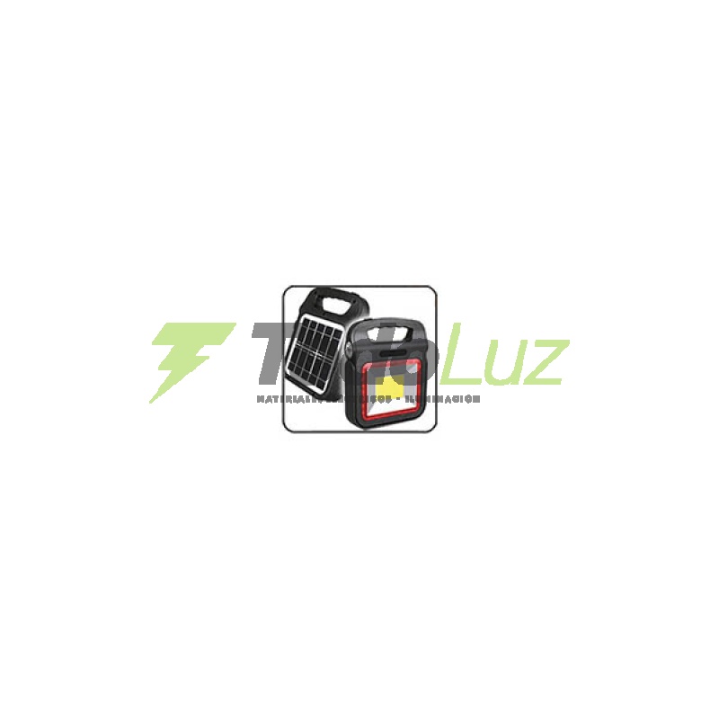 REFLECTOR DE LED PORTATIL SOLAR+USB+LINT.+BALIZA