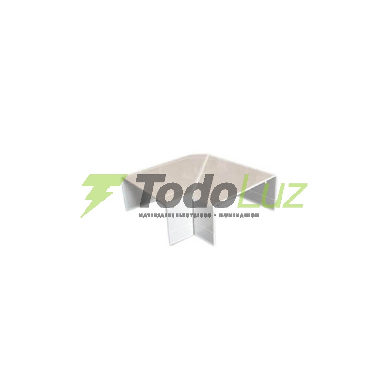 ACCESORIO P/CABLECANAL 100 X 50 CURVA PLANA BLANCA