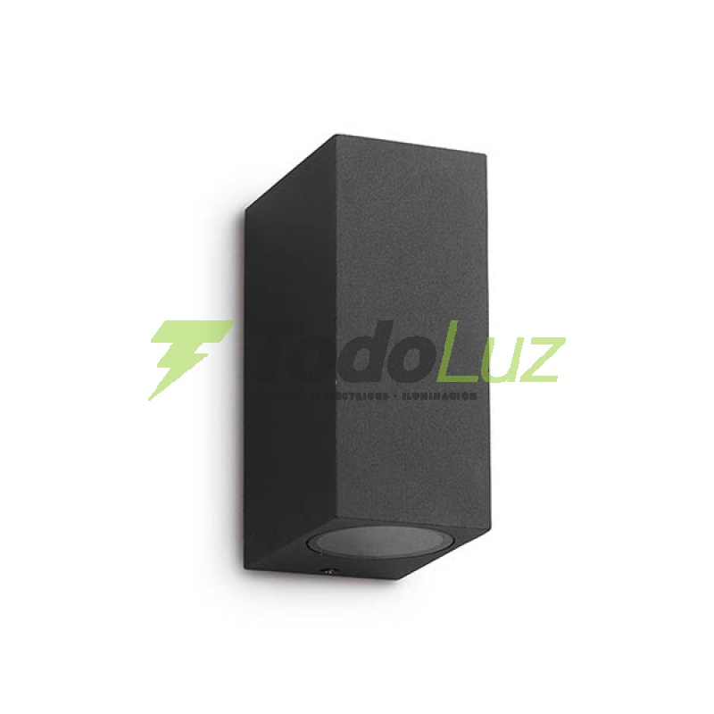BIDIRECCIONAL ALUMINIO RECTANGULO 2 LUCES GU-10