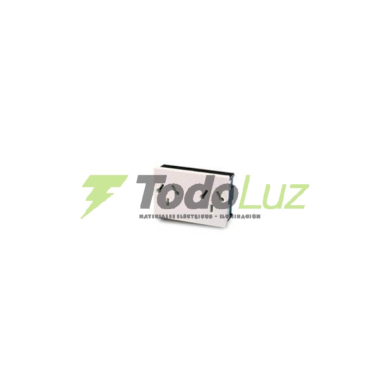MODULO TOMACORRIENTE POLARIZ. DOBLE BLANCO SXXI