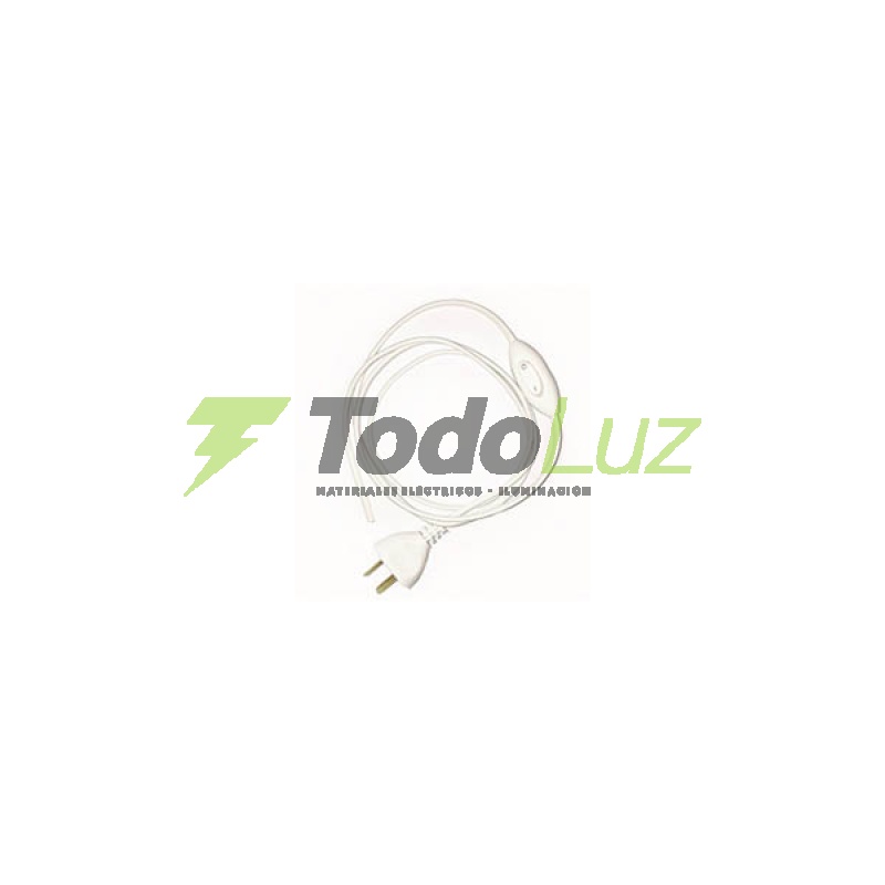 CABLE ARMADO P/VELADOR C/FICHA - INTERRUPTOR