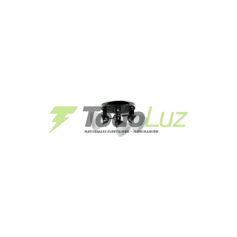 SPOT ANABELLA 3L BASE REDONDA NEGRO