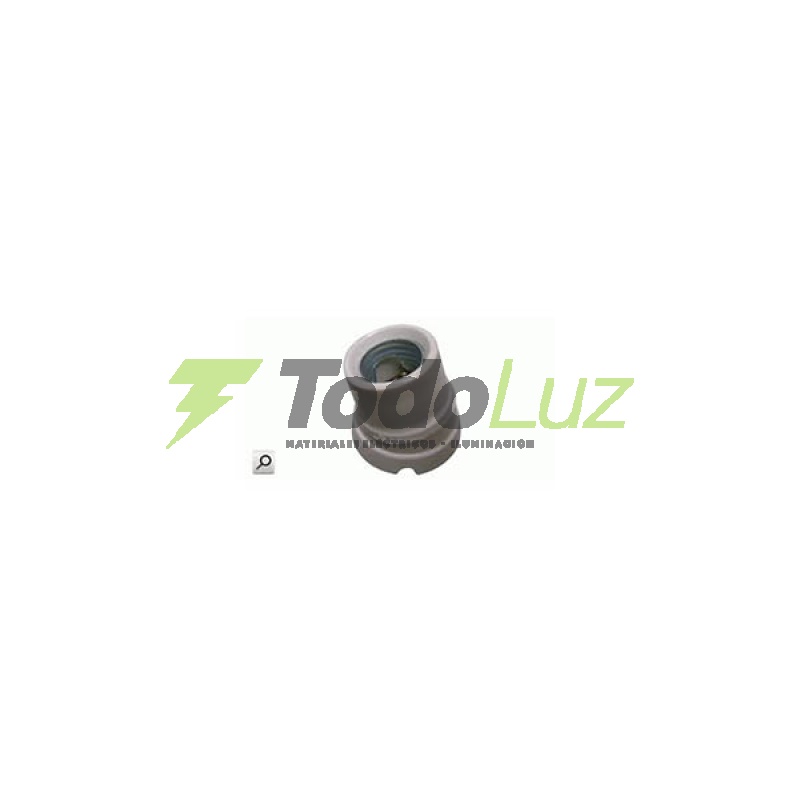 RECEPTACULO CURVO E-27 PORCELANA