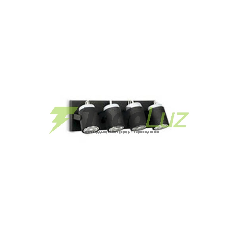 SPOT TUBO METAL GU-10 P/DICRO 4 LUCES