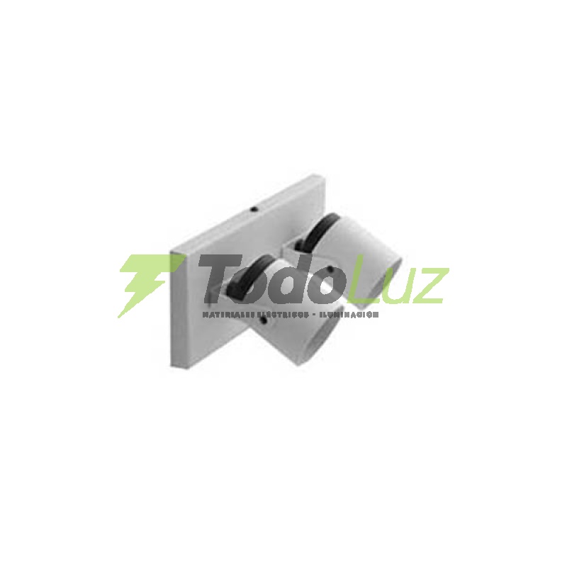 SPOT TUBO METAL GU-10 P/DICRO 2 LUCES