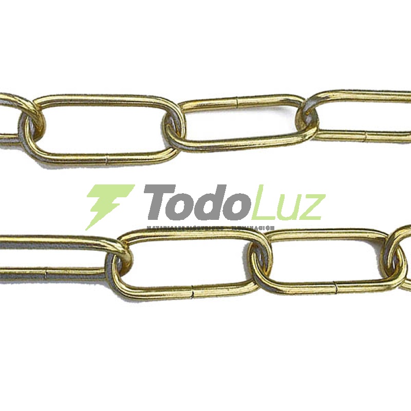 CADENA N° 211 MEDIANA LARGA DORADA/CROMADA X MT