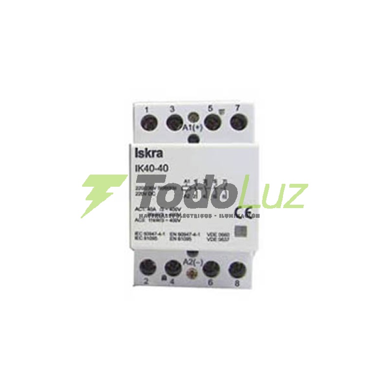 CONTACTOR TETRAPOLAR 3 MOD 63A 24V IKA63-40