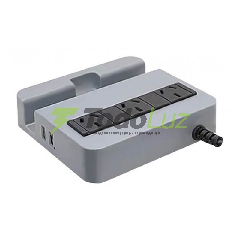 PROTECTOR DE TENSION C/ESTACION DE CARGA USB