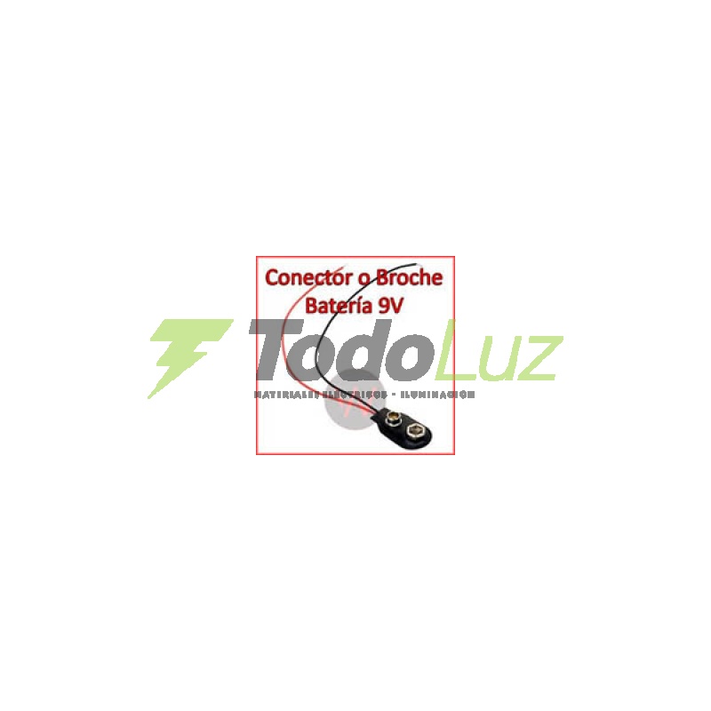 PORTAPILA BATERIA 9V CONECTOR