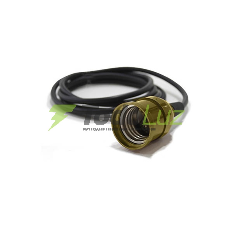 KIT COLGANTE VINTAGE PVC C/CABLE - METALIZADOS