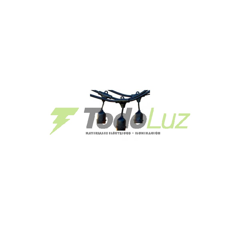 GUIRNALDA 20 PORTALAMPARAS E-27 10MTS