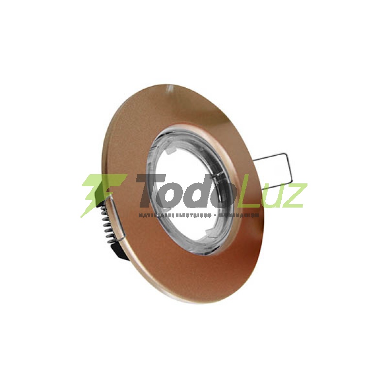 SPOT P/DICRO PVC EMBUTIR C/BASTIDOR 10CM CHAMPAGNE