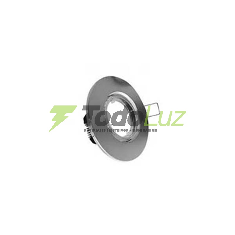 SPOT P/DICRO PVC EMBUTIR C/BASTIDOR 10CM ALUMINIO