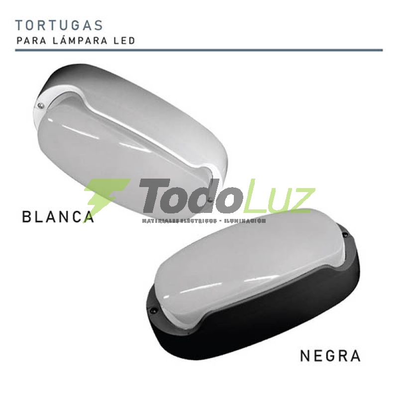 TORTUGA DE DISEÑO LED EXTERIOR PVC NEGRA L. FRIA