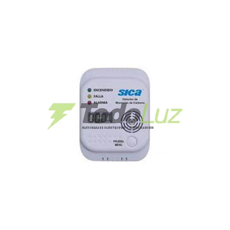 DETECTOR DE MONOXIDO DE CARBONO A PILAS C/DISPLAY