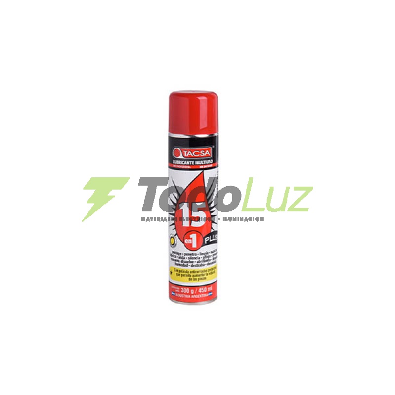 LUBRICANTE MULTIUSO 450CC AEROSOL 15 EN 1 PLUS