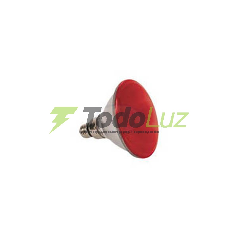 LAMPARA B.C. 25W TIPO PAR-38 E-27 COLOR ROJO