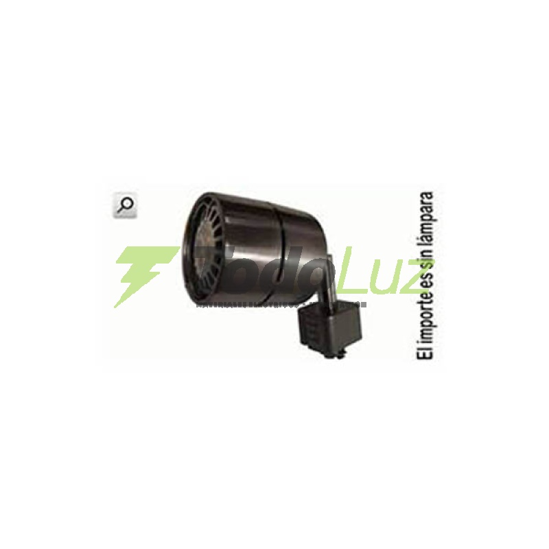 SPOT PARA RIEL GU-10 INTER-003 NEGRO