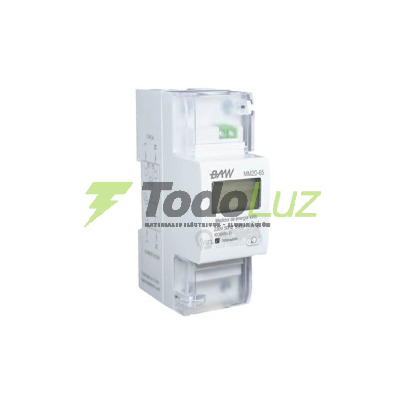 MEDIDOR MONOFASICO 5-65A DIGITAL 2 MOD. DIN