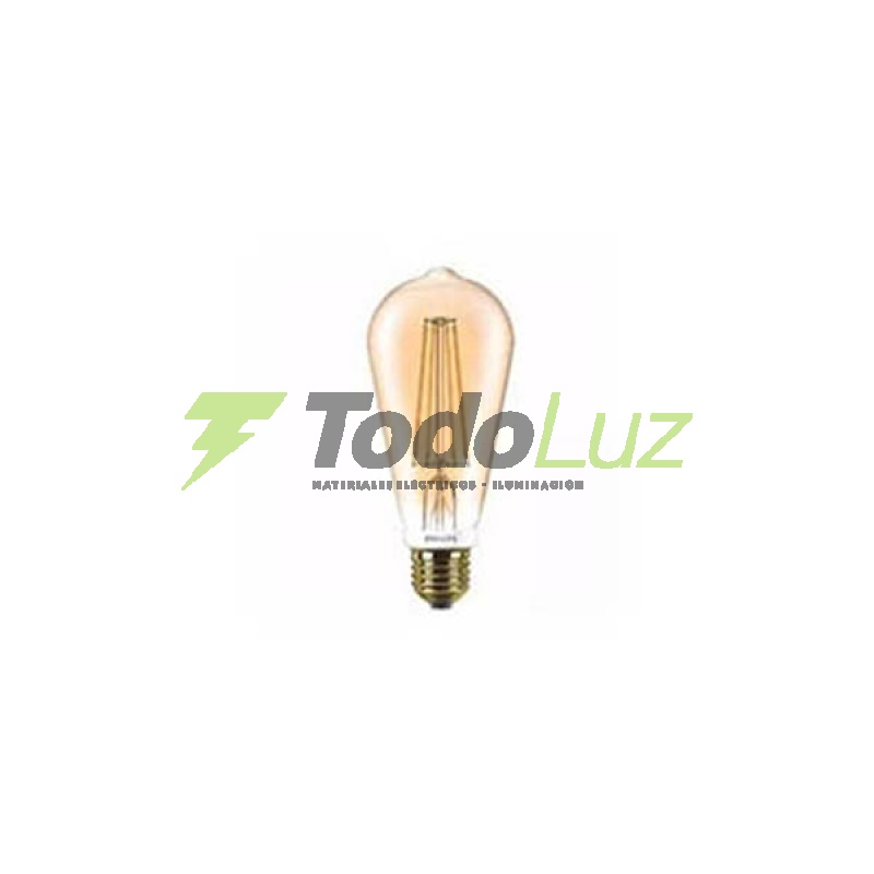 LAMPARA FILA LED ST64 TIPO PERA 8W E-27 GOLDEN