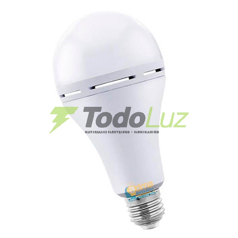 LAMPARA LED AUTONOMA 12W E-27 LUZ FRIA