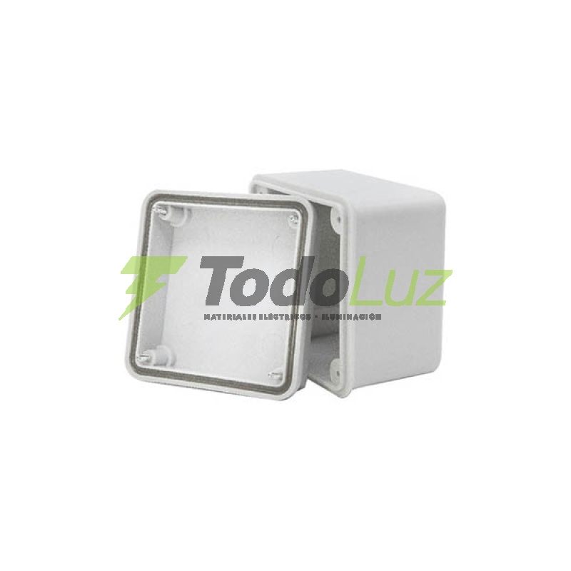 CAJA ESTANCA PLASTICA 90 X 90 X 55 IP-65 BLANCA